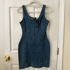 Denim midi dress - New
